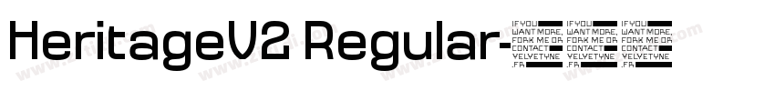 HeritageV2 Regular字体转换
